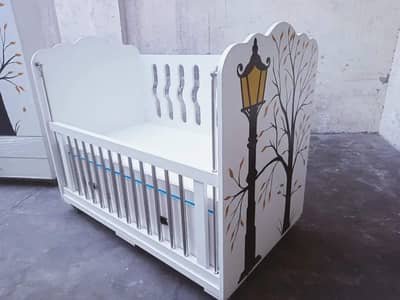 Baby cot | wooden cot | kids bed | crib | coat | swing | size 2 by 4