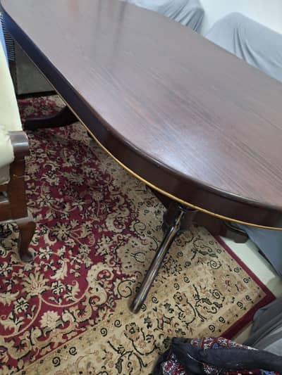 Dining table 6 seater, Dedar wood