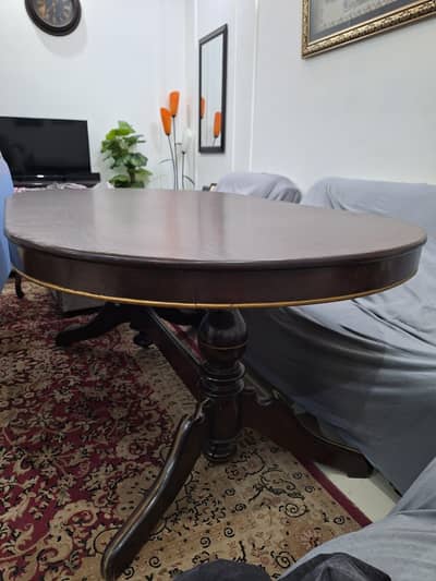 Dining table 6 seater, Dedar wood