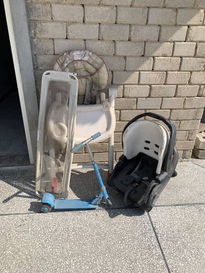 Baby chair, and baby seat