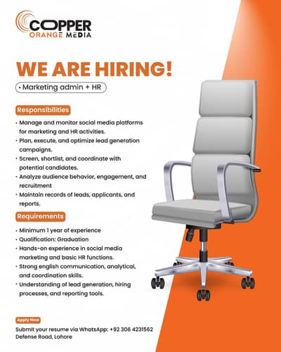 Marketing Administrator and HR