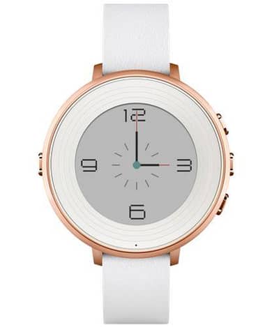 pebble time round rose gold