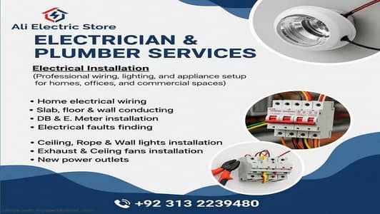 electrician services / electric work / home and office repair