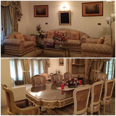 Victorian Style Luxury Dinning Table Set & Large Luxury Sofa Set