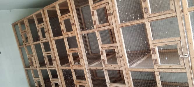 wooden birds cages 5 portion