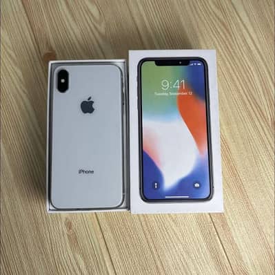 iPhone X with full box for sale me