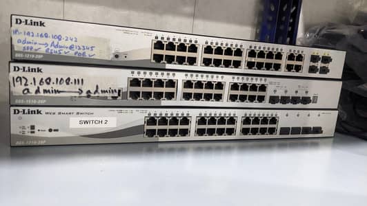Networking switches available CISCO, NETGEAR, D-LINK, TP-LINK, RUIJIE,