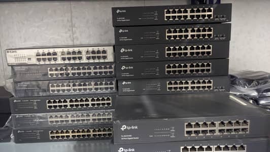 Networking switches available CISCO, NETGEAR, D-LINK, TP-LINK, RUIJIE,