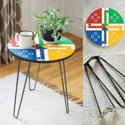 Ludo Game SideTable | Fun Living Room Decor | Side Table | Ludo Table