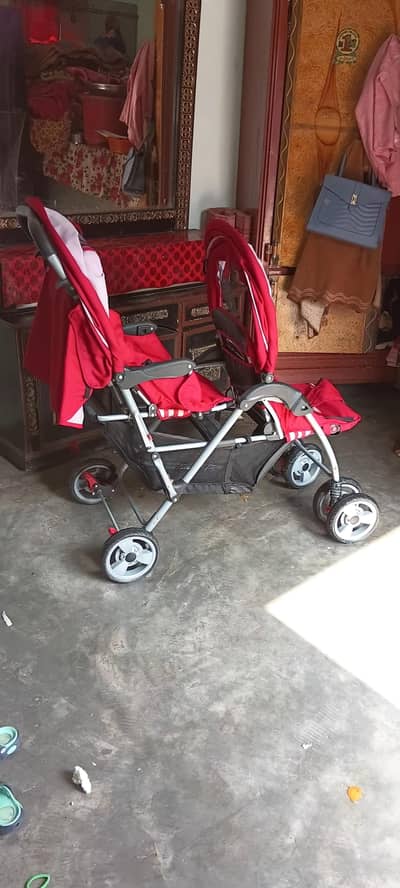 twin baby double pram imported foldable stroller