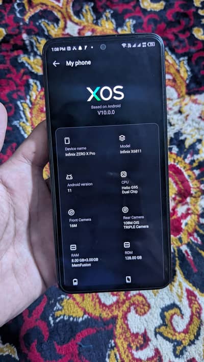 Infinix zero x pro 8/128