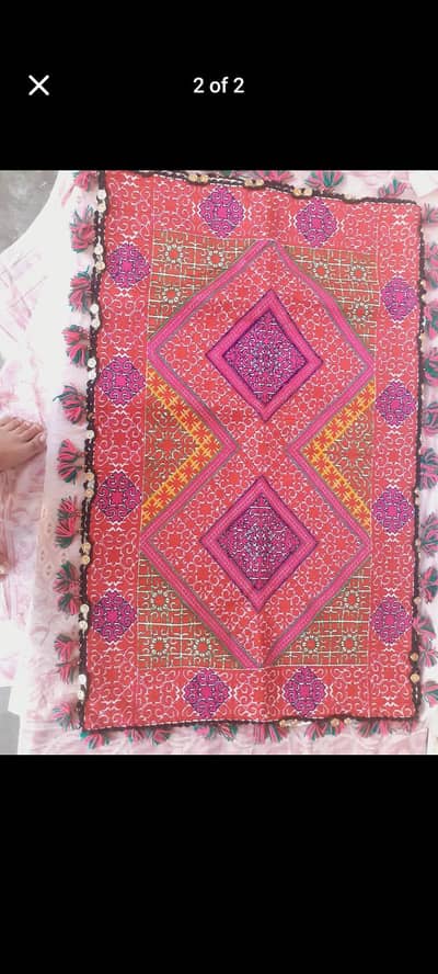 hazara traditional pillow cover 100% original reshamii hand made