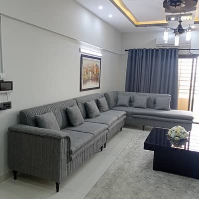 Elegant 3 Bed DD Flat For Rent Saima Jinnah Avenue Generous 2200 Sq. Ft