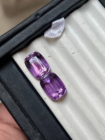 stone. beautiful amethyst cushion shap  natural stone