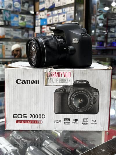 Canon 2000D - 18-55mm lens IS - with box