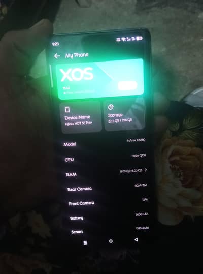 Infinix hot 50 pro plus  screen change original screen convert
