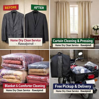 Home Dry Clean & Steam Press Service  Free Pickup Rawp & Isb