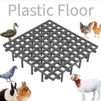Plastic Flooring 1x1 Foot For Animals 0309/6985528