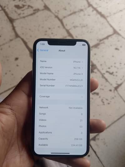 IPhone x 256 factory unlock