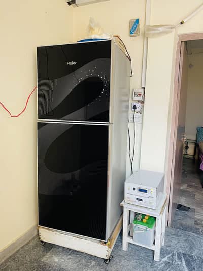 Haier fridge large size good condition