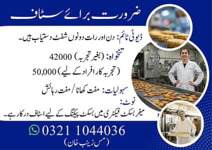 Urgent Staff Required Mayfair Biscuits Factory Jobs Available In Lhr
