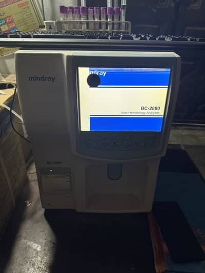 Mindray BC 2800 cbc machine all working result 100% only lcd dotted