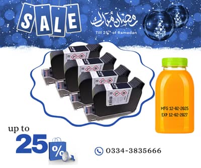 Cartridge For INkjet Expiry Printers|Tij Ink|Solvent Cartridges(xxiv)