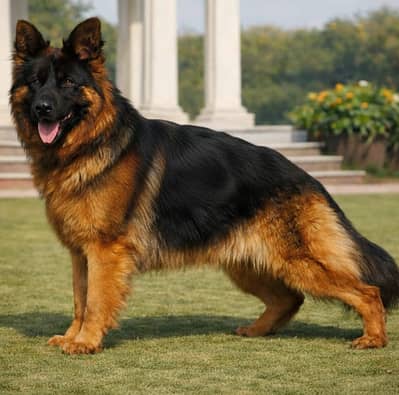 German Shepherd long coat male dog for sale
