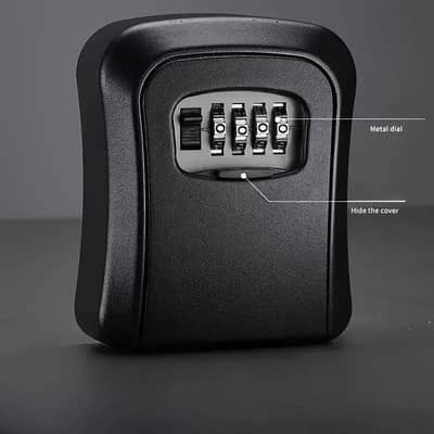 Heavy-Duty Alloy Combination Lock Box with 4-Digit Resettable Code