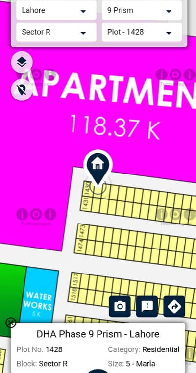 High ROI 5-Marla Residential Plot No. 1428 for Sale in DHA Phase 9-Prism Block R Prime Location, Spacious Layout, Perfect for Builders and Investors Looking for Fast-Growing Opportunities