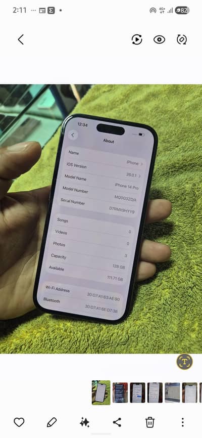 iphone 14 pro 128gb pta official approved