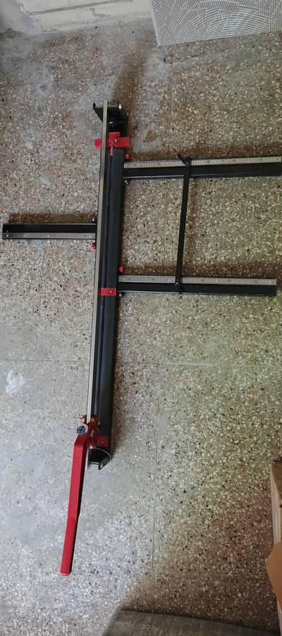 Manual Tile Cutter 1200mm 4ft Double Rail Red Handle | Karachi