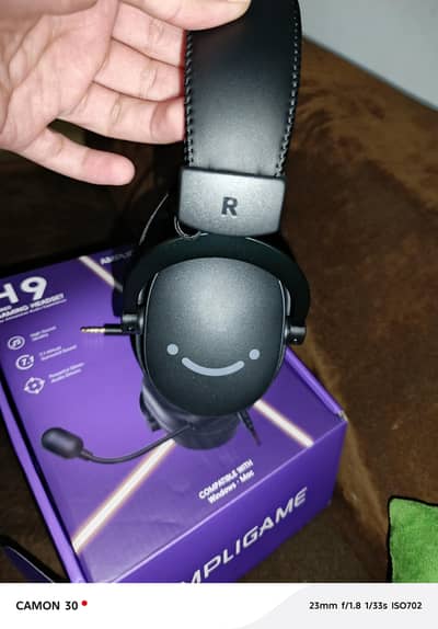 Fifine H9 Wired Gaming Headset with USB Sound Card Black Edition