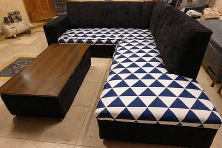l shape corner sofa black zic zac