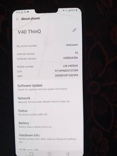 LG v40 thinq gaming phone.