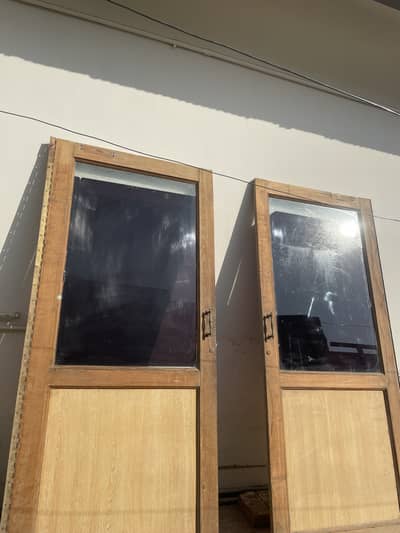 2 Glass DOORS (Huge size) condition 8/10