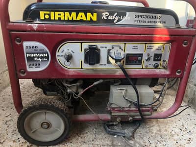 Firman Ruby SPG3600E2 Generator [Home used]