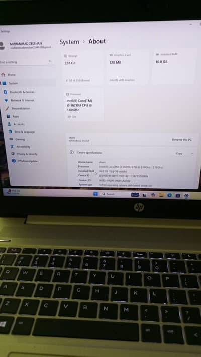 hp probook 450-g7 i5 10 gen