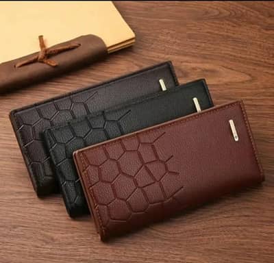 Men's Leather Wallet (Half-Crocodile Design)