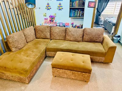 L shape sofa for sale Big Size  Location Behria town Pindi