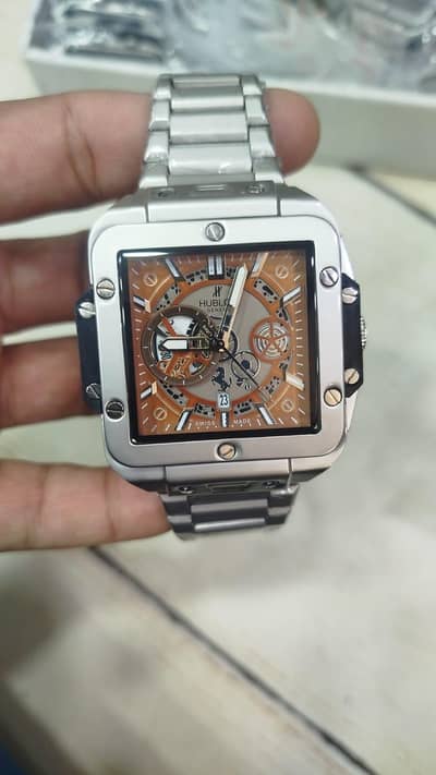 hublot  square bang style watch