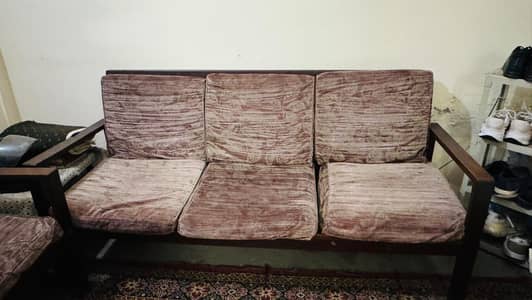 Wooden sofa