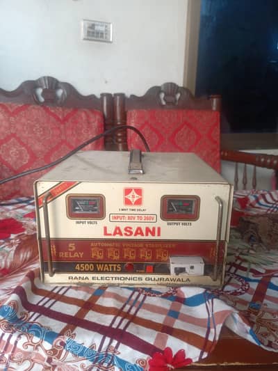 Lasani Stabilizer 4500 watt 5 Relay Automatic