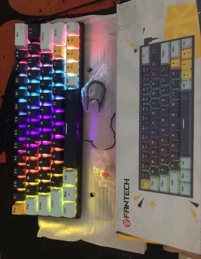 Fantech Atom 63 mizu edition with box mechanical rgb red switches