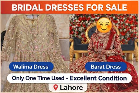 Bridal Dress for Sale – Only One Time Used (Barat & Walima)