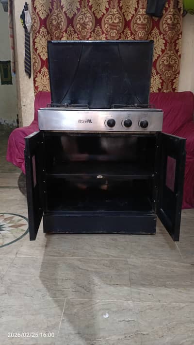 Cabinet cooking range