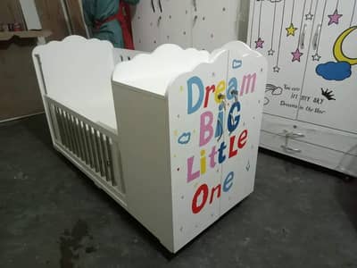 Baby cot | wooden cot | kids bed | crib | coat | swing | size 2 by 5