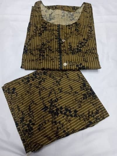 ٹو پیس سوفٹ کاٹن لون بہت ہی خوبصورت اور یونیک ڈیزائن