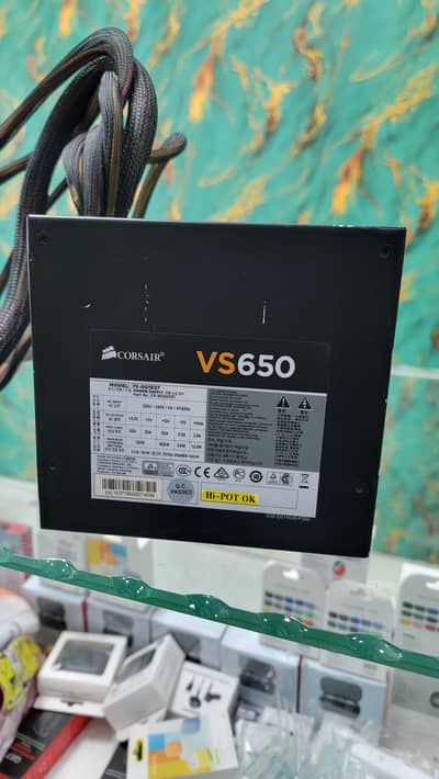 650 Watt Power Supply CORSAIR VS650  80 Plus  Certified