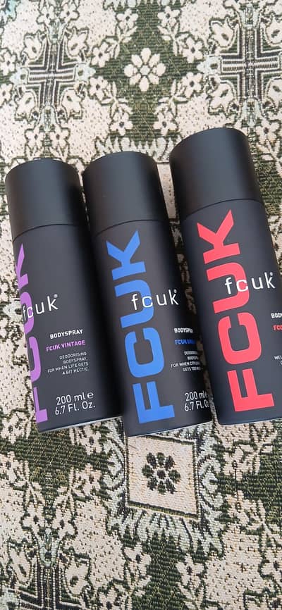 imported FCUK brand body sprays